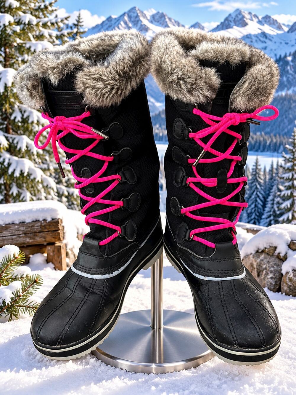 L.L.Bean Rangeley Waterproof Insulated Tall Winter Boots Women’s 7M Black